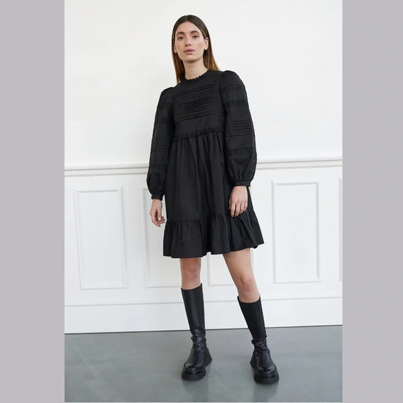 And other stories Tiered Mini Lace Dress - Picture 7 of 12